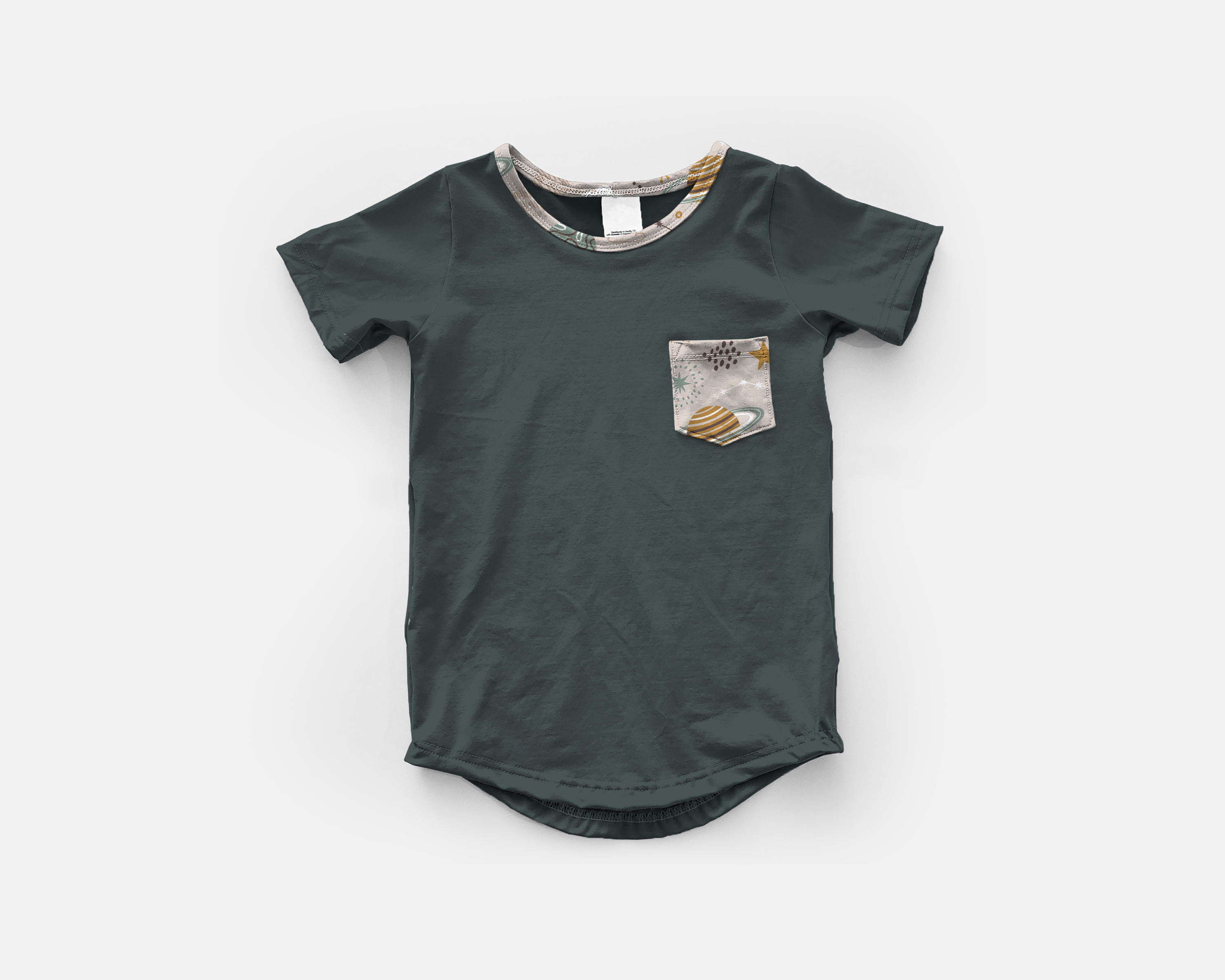 Spaced Out Adults Short Sleeve Pocket Tee